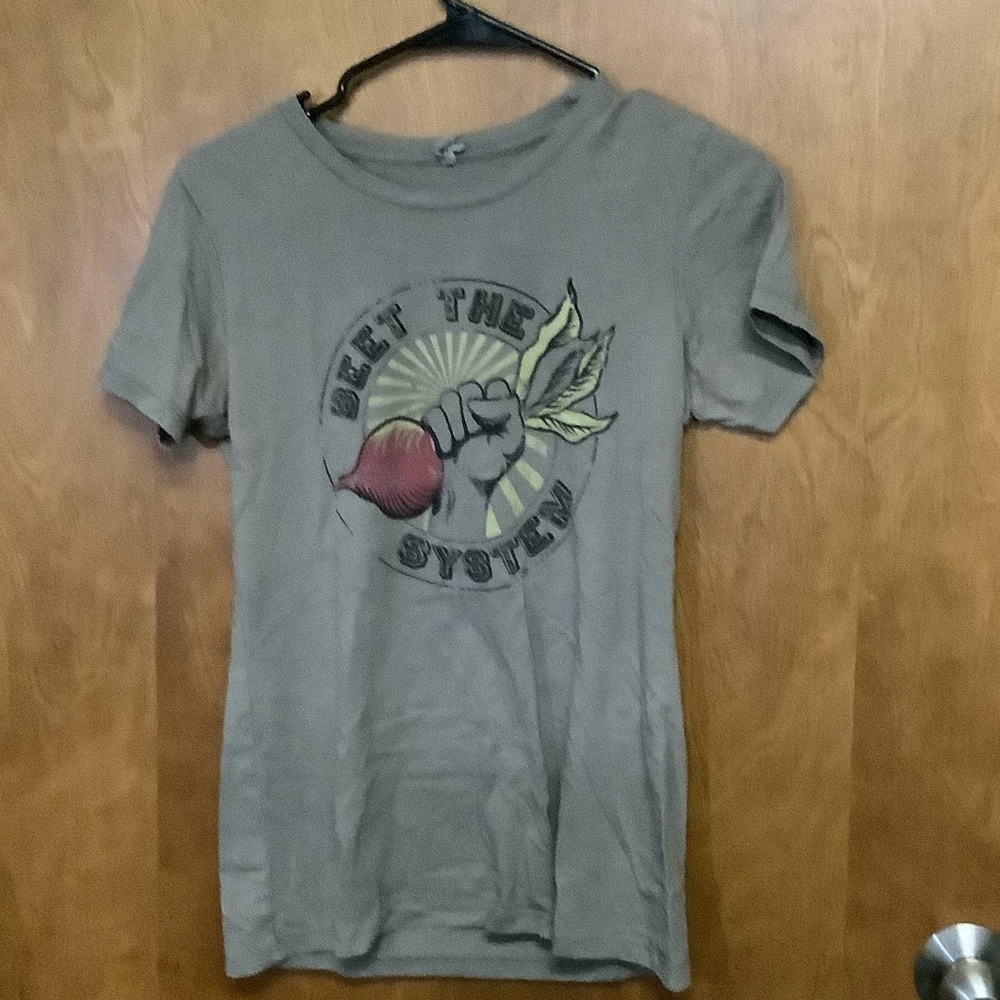 Graphic Tee with Beet Design